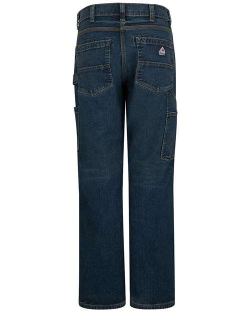 Bulwark Men's Odd Sizes Stretch Denim Dungaree Jeans PSJ6ODD