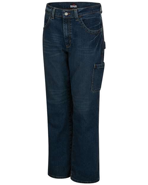 Bulwark Men's Odd Sizes Stretch Denim Dungaree Jeans PSJ6ODD