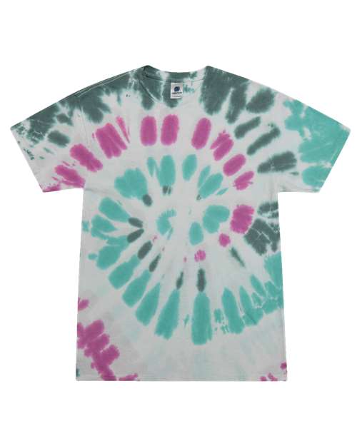 Colortone Unisex Multi-Color Tie-Dyed T-Shirt 1000