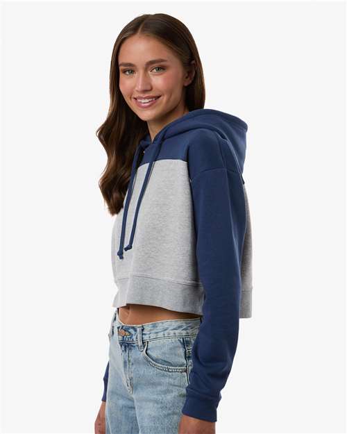 Boxercraft Women's Cropped Fleece Hooded Sweatshirt BW5404