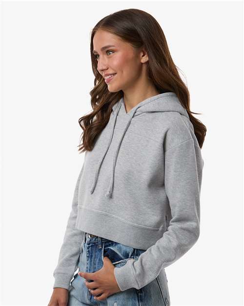 Boxercraft Women's Cropped Fleece Hooded Sweatshirt BW5404