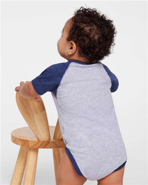 Rabbit Skins Infant Baseball Fine Jersey Bodysuit 4430
