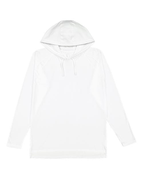 LAT Unisex Fine Jersey Hooded Long Sleeve Raglan Tee 6917
