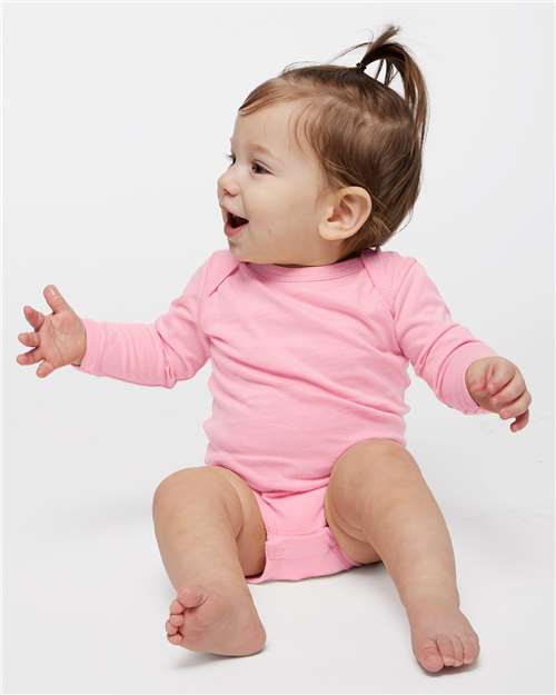 Rabbit Skins Infant Fine Jersey Long Sleeve Bodysuit 4421