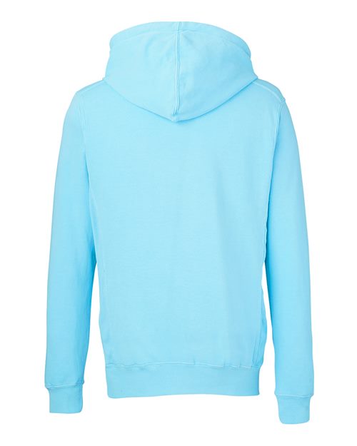 J. America Unisex Pigment-Dyed Fleece Hooded Sweatshirt 8730