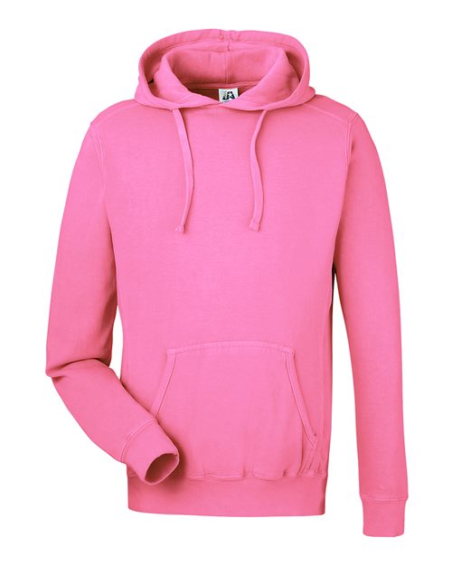 J. America Unisex Pigment-Dyed Fleece Hooded Sweatshirt 8730
