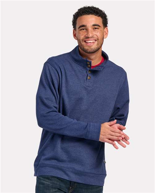 Boxercraft Men's French Terry Button Pullover BM5209