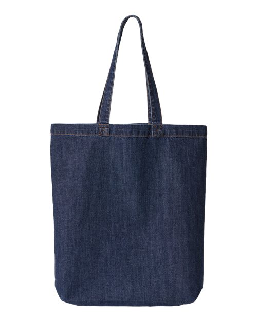 Liberty Bags Cotton Denim Gusseted Tote Bag 7761A