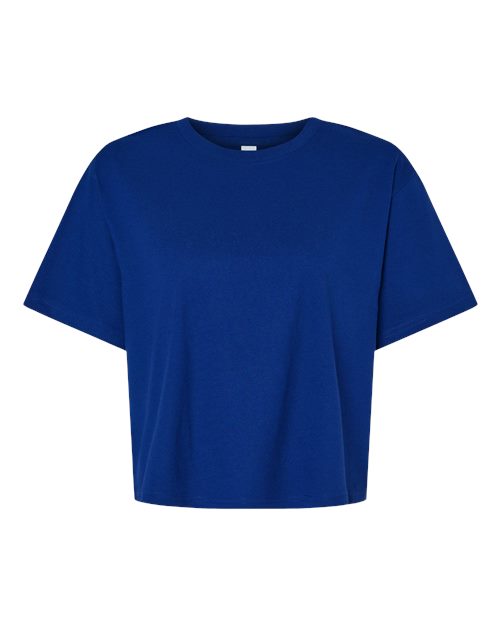 American Apparel Women's Fine Jersey Mid-Length Boxy Tee 102