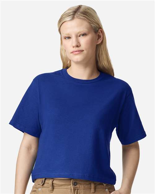 American Apparel Women's Fine Jersey Mid-Length Boxy Tee 102