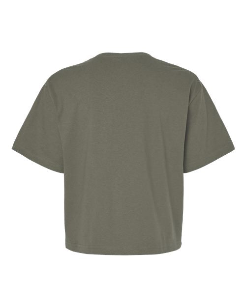American Apparel Women's Fine Jersey Mid-Length Boxy Tee 102