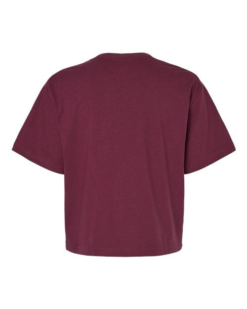 American Apparel Women's Fine Jersey Mid-Length Boxy Tee 102