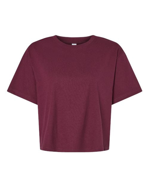 American Apparel Women's Fine Jersey Mid-Length Boxy Tee 102