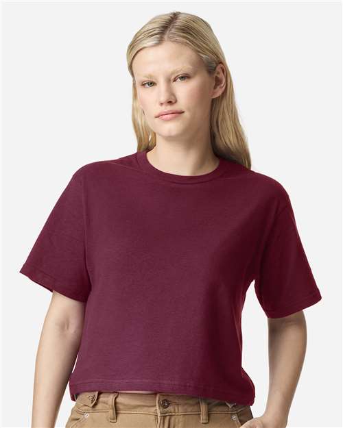 American Apparel Women's Fine Jersey Mid-Length Boxy Tee 102