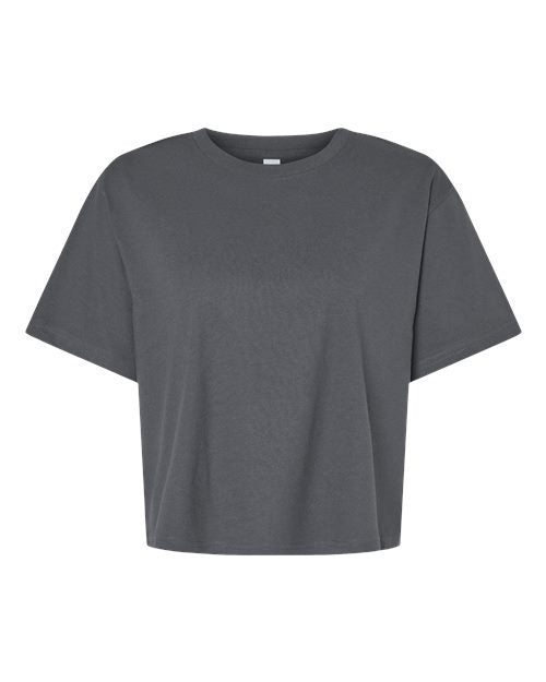 American Apparel Women's Fine Jersey Mid-Length Boxy Tee 102