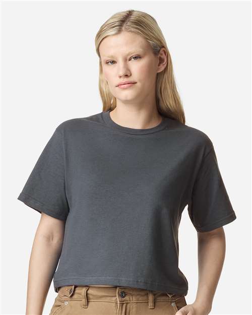 American Apparel Women's Fine Jersey Mid-Length Boxy Tee 102