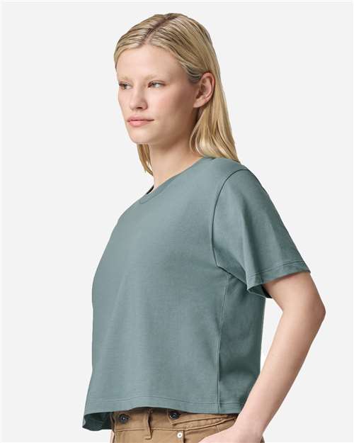 American Apparel Women's Fine Jersey Mid-Length Boxy Tee 102