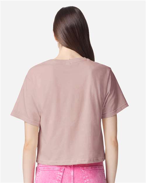 American Apparel Women's Fine Jersey Mid-Length Boxy Tee 102