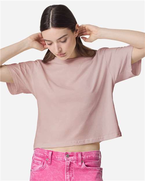 American Apparel Women's Fine Jersey Mid-Length Boxy Tee 102