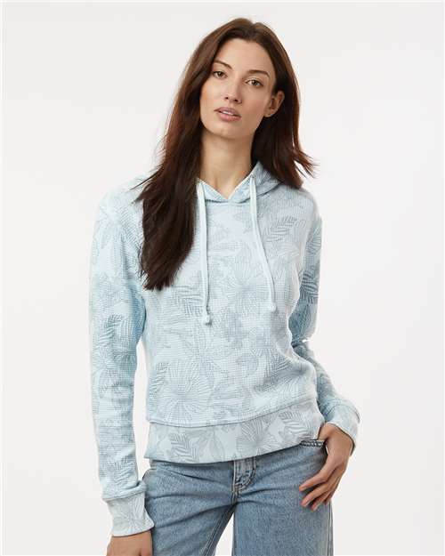 MV Sport Women's Maddie Floral Print Hooded Sweatshirt W24105
