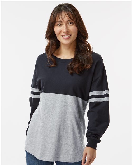 Boxercraft Women's Pom Pom Long Sleeve Jersey T-Shirt BW3514