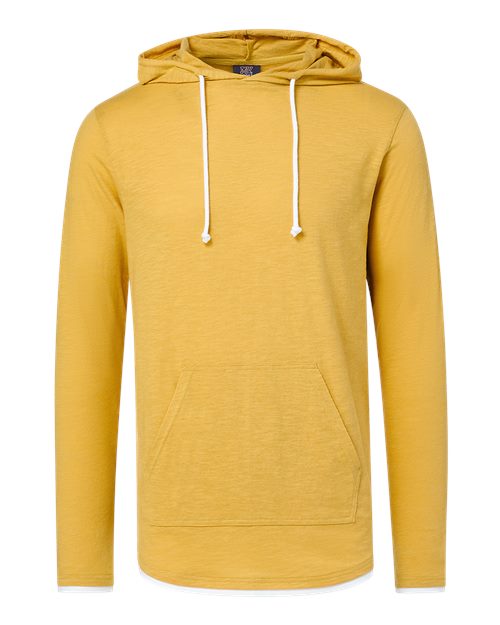 MV Sport Unisex Miles Slub Hooded Long Sleeve T-Shirt 24401