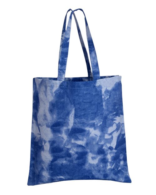 Q-Tees Tie-Dyed Canvas Tote Bag TD800