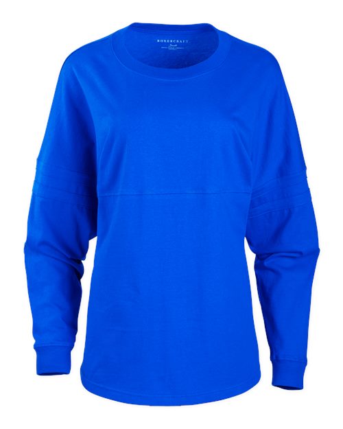 Boxercraft Women's Pom Pom Long Sleeve Jersey T-Shirt BW3514