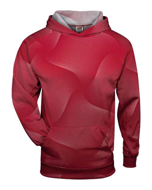 Badger Youth Warp Hooded Long Sleeve T-Shirt 2413