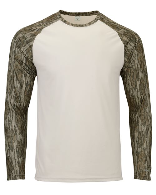 Paragon Men's Jackson Mossy Oak Colorblocked Long Sleeve T-Shirt 236