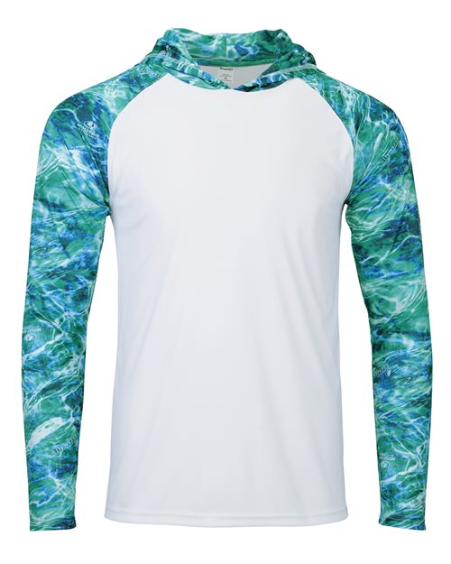Paragon Men's Biloxi Performance Colorblocked Hooded Long Sleeve T-Shirt 241