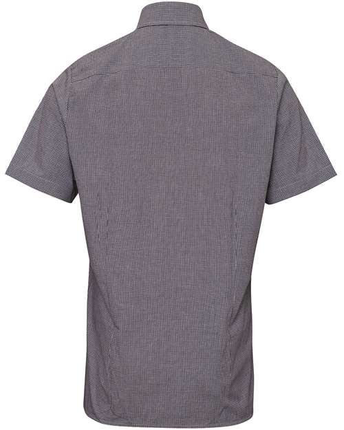 Artisan Collection by Reprime Men's Microcheck Gingham Cotton Shirt RP221