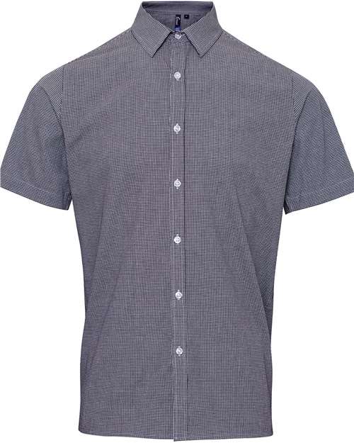 Artisan Collection by Reprime Men's Microcheck Gingham Cotton Shirt RP221