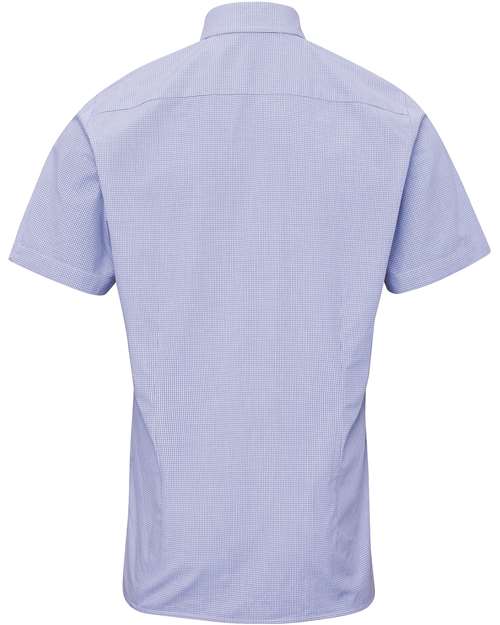 Artisan Collection by Reprime Men's Microcheck Gingham Cotton Shirt RP221