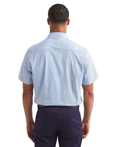 Artisan Collection by Reprime Men's Microcheck Gingham Cotton Shirt RP221