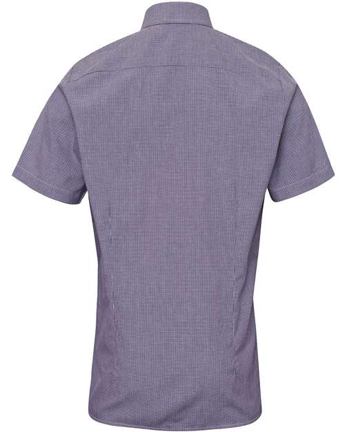 Artisan Collection by Reprime Men's Microcheck Gingham Cotton Shirt RP221
