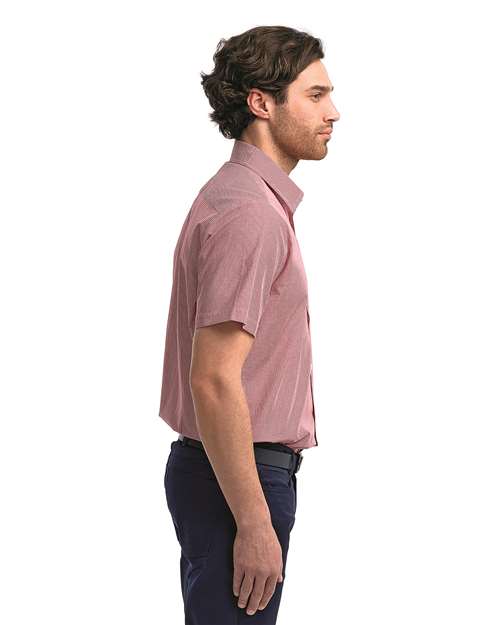 Artisan Collection by Reprime Men's Microcheck Gingham Cotton Shirt RP221