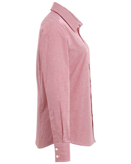 Artisan Collection by Reprime Women's Microcheck Gingham Cotton Shirt RP320