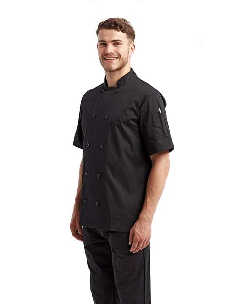 Artisan Collection by Reprime Unisex Short Sleeve Recycled Chef Coat RP656