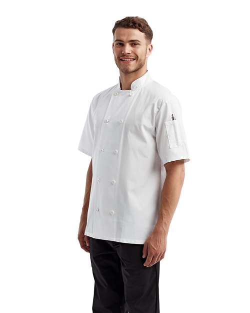 Artisan Collection by Reprime Unisex Short Sleeve Recycled Chef Coat RP656