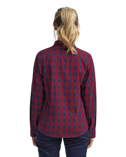 Artisan Collection by Reprime Women's Mulligan Check Cotton Dress Shirt RP350