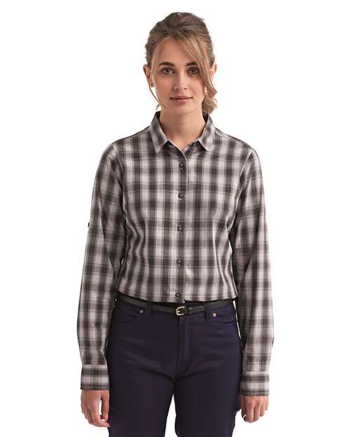 Artisan Collection by Reprime Women's Mulligan Check Cotton Dress Shirt RP350
