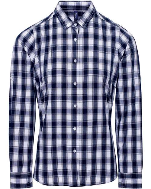 Artisan Collection by Reprime Women's Mulligan Check Cotton Dress Shirt RP350