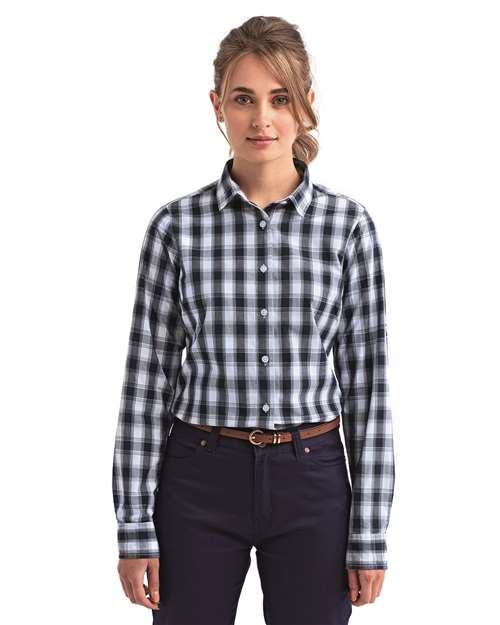 Artisan Collection by Reprime Women's Mulligan Check Cotton Dress Shirt RP350