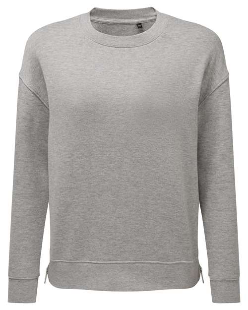 TriDri Women's Billie Side-Zip Crewneck Sweatshirt TD600