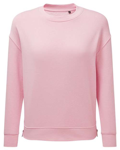 TriDri Women's Billie Side-Zip Crewneck Sweatshirt TD600
