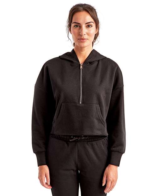 TriDri Women's Alice Half-Zip Hooded Sweatshirt TD077