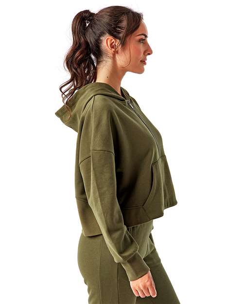 TriDri Women's Alice Half-Zip Hooded Sweatshirt TD077