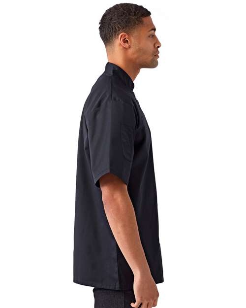 Artisan Collection by Reprime Unisex Ten Studded Front Short Sleeve Chef Coat RP664