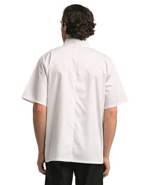 Artisan Collection by Reprime Unisex Ten Studded Front Short Sleeve Chef Coat RP664